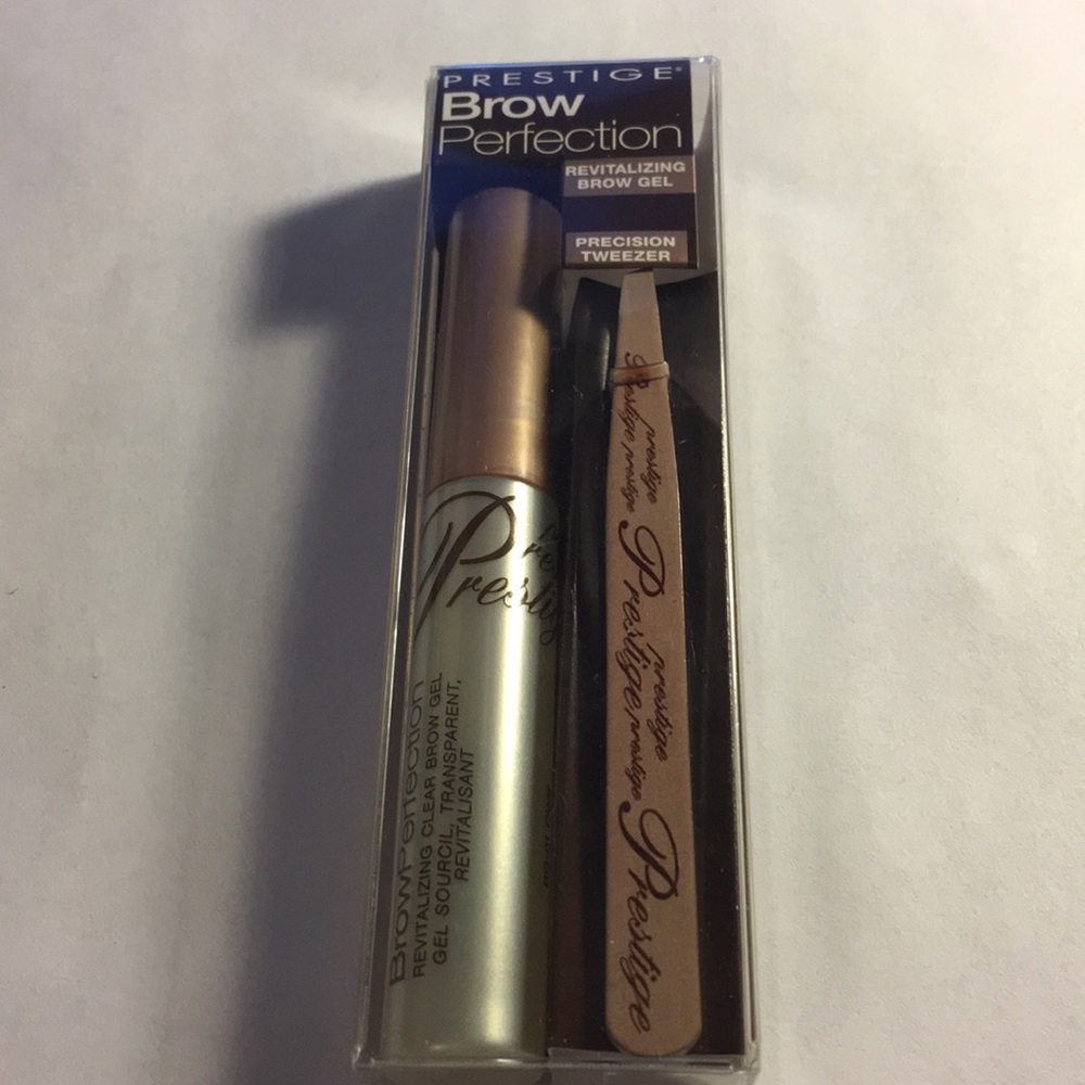 Prestige brow perfection kit tweezer brow gel NWT